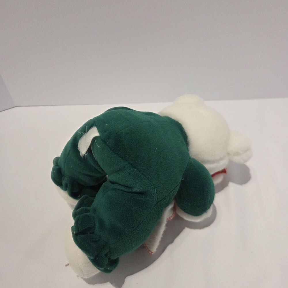 Vintage Rare Commonwealth Christmas Teddy Bear with Slippers & Blankie 11" - Picture 4 of 6